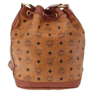 MCM Visetos Shoulder Bag Brown